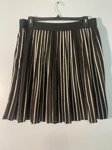 Torrid 2x Striped Pleated Knee length Woven Cotton Skirt Soft Waistband - Picture 1 of 5