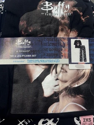 Buffy The Vampire Slayer Jersey Pyjama Set UK Size 4-24 2XS - 2XL