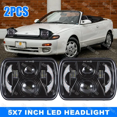 2 piezas Nuevos faros LED altos/bajos de 7x6" haz sellado para Toyota Celica A+ 1982-1993 Foto 1 de 4