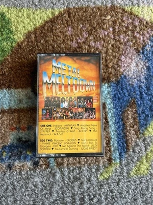 METAL MELTDOWN / JUDAS PRIEST STRYPER SCORPIONS ANTHRAX CASSETTE TAPE - Image 1 of 4