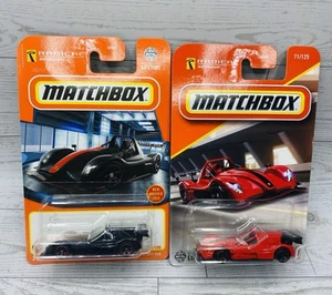 Set Of 2 Matchbox Radical Motorsports SR3 XXR Black & Red 1:64 Diecast Box Ships - Imagen 1 de 14