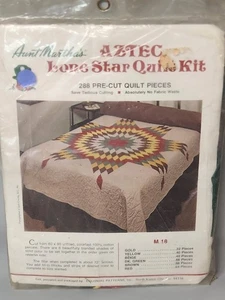 Vintage Tante Martha's Azteken Lone Star Quilt-Set M18 - Bild 1 von 2