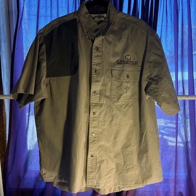 Bob Allen Americas Optics Authority Shirt  Mens XLarge Button Down Short Sleeve - Image 1 of 4