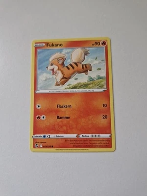 Fukano 019/195 Normal Silberne Sturmwinde Pokemon Karte Deutsch Near Mint - Bild 1 von 2
