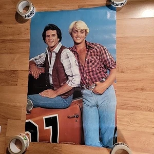 Vintage 1979 Luke/Bo Duke Dukes of Hazzard Poster 32"x21" Original - Picture 1 of 9