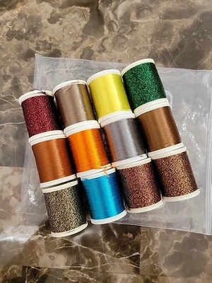 Lot of 12L New Madeira Embroidery Thread Spools, #6-8 & 100-200m , Retail $51 - Image 1 of 4