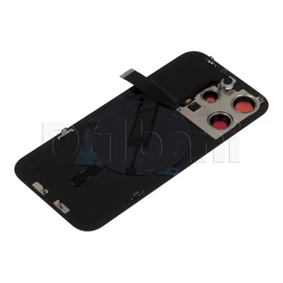 Black Replacement Back Glass Housing Frame For iPhone 15 Pro Battery Cover - Image 1 of 4