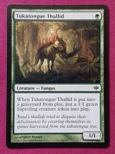 Magic The Gathering CONFLUX TUKATONGUE THALLID green card MTG - Bild 1 von 2