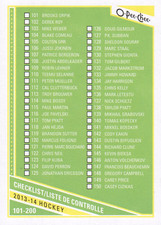 A6815- 2013-14 O-Pee-Chee Hk #s 401-642 +Rookies -You Pick- 10+ FREE US SHIP