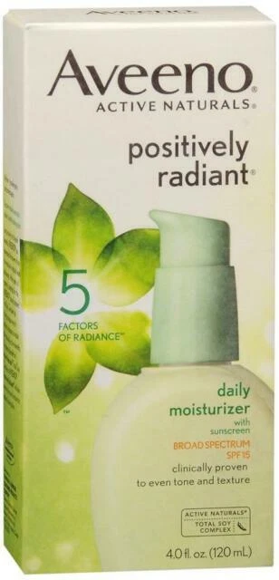 Aveeno Positively Radiant Skin Daily Moisturizer SPF 15 4oz