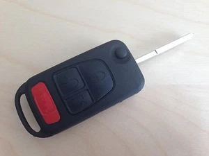 Chrysler Crossfire 2004 - 2008 llave plegable estuche de 4 botones con instrucciones - Imagen 1 de 7