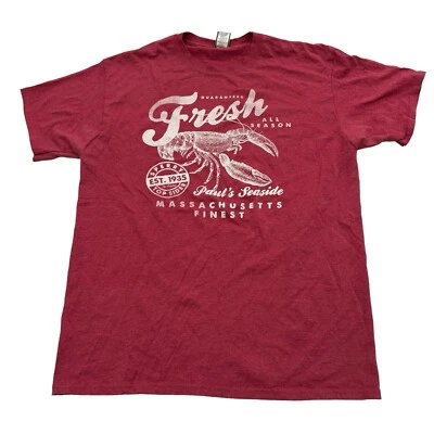 SPERRY TOP-SIDER Red Lobster Graphic Print Short-Sleeve Crew Neck T-Shirt Men XL - Image 1 of 4