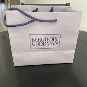 BERGDORF GOODMAN Authentic Gift Small Shopping Bag 9" X 8” X 4.5” - Picture 1 of 7