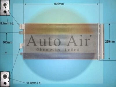 AUTO AIR 16-1450 Air Conditioning Condenser Fits Vauxhall Corsa Corsavan - Image 1 of 4