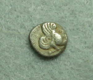Ionia, Klazomenai, 499-490 BC,  AR Diobol, Winged Boar / Square Punch, aVF