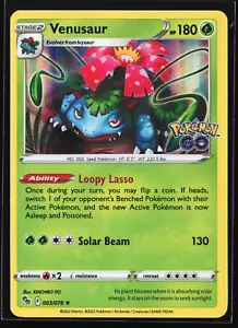 Pokemon Venusaur 003/078 Pokemon GO Holo Rare NM - Picture 1 of 2