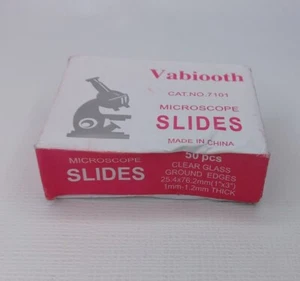 47 Pcs Clear Glass Microscope Slides Ground Edges 1" x 3" - Picture 1 of 4