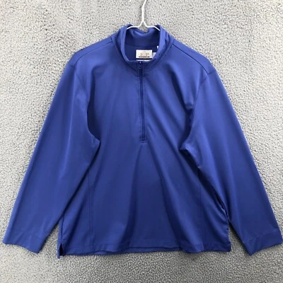 Sudadera pulóver de golf EP Pro Tour Tech 1/4 cremallera para mujer XL manga larga azul Foto 1 de 4