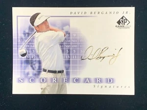 2002 SP Game Used Edition Scorecard Signatures David Berganio Jr SS-DB Golf Auto - Picture 1 of 3