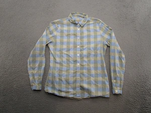BURBERRY BRIT Light Blue Yellow Plaid Button Up Long Sleeve Shirt Mens Size M - Picture 1 of 10