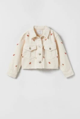 CHAQUETA VAQUERA BORDADA ZARA BEIGE NUEVA CON ETIQUETAS - REF 9632/721 NIÑOS 13-14 Foto 1 de 3