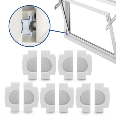 ADAPTER-UNIVERSE Kipplager Kappe Kellerfenster Verschluss Set Weiß passend für z.B. MEA Mealon