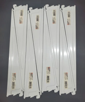 Estante Closetmaid pista 16 pulgadas Lote de 8 soportes de estante blancos - 82655 Foto 1 de 4