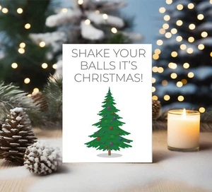 Divertida Tarjeta de Navidad Mejor Amigo Trabajo Colega Hermano Tarjeta grosera BCR383 - Imagen 1 de 3