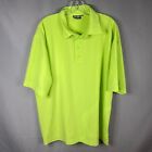 Black Clover Polo Shirt Mens XXL 2XL Neon Green Live Lucky Golf Lightweight