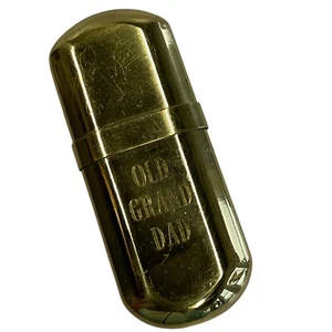 Brass No 5 Trench Lighter Old Grand Dad Militaria Korea Tobacciana Smoke Stone - Picture 1 of 5