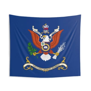 Indoor Wall Tapestries - 41st Infantry Regiment - Straight and Stalwart - Picture 1 of 2