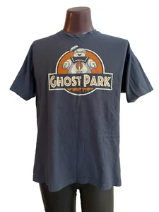 Tultex Mens TShirt Ghost Park Ghostbuster Stay Puff Man XL 100% Cotton Dark Gray - Picture 1 of 7