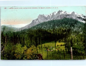 1910s Railroad RR Postcard Castle Crags Castle Rock Springs Shasta Route SPRR - Picture 1 of 2