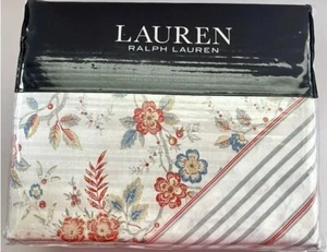 Ralph Lauren Home Carolyne Floral Duvet Cover Shams Set 3 Pcs Cotton QUEEN SIZE - Picture 1 of 4