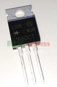 MUR1660CT Fast Recovery Rectifier Dual Diode TO-220 - 1,2 or 5pcs - Picture 1 of 1