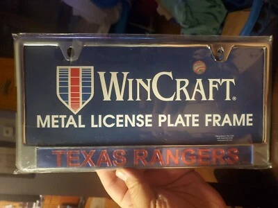 Texas Rangers - MLB Baseball Wincraft Metal License Plate Frame - Image 1 of 4