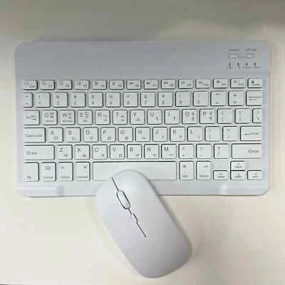 Korean Language UltraThin Bluetooth Keyboard&Mouse Set Rechargeable Multi-Device - Image 1 of 4
