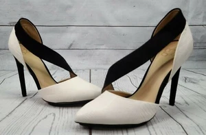 GX by Gwen Stefani Rino Stiletto-Heels Gr. 10 weiß schwarz geprägtes Leder sexy  - Bild 1 von 11