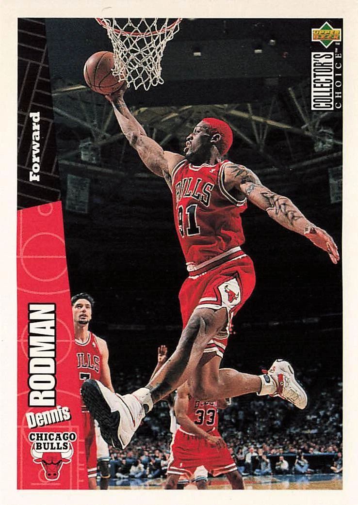 1996-97 Collector's Choice Hula Hoops European #HH23 Dennis Rodman