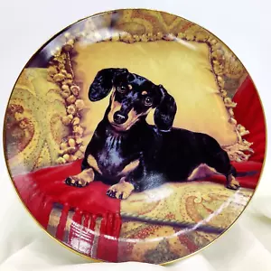 Oh, So Comfy! By Christopher Nick Limited Editn Dachshund Collectors Plate #A857 - Picture 1 of 4