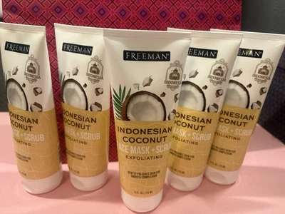 5 PACK FREEMAN INDONESIAN COCONUT FACE SCRUB EXFOLIATING - Image 1 of 2