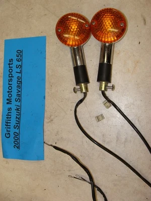 2000 SUZUKI SAVAGE LS 650 oem rear turn signals blinkers right left original - Image 1 of 4