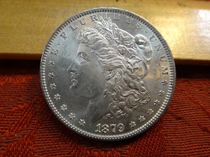 1879 United States Morgan Silver Dollar $1 (Reverse Scratched) - No Reserve - Picture 1 of 4