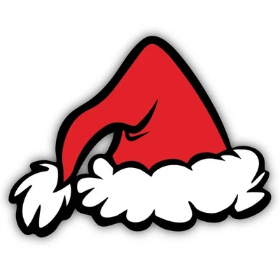 Виниловая наклейка на шляпу Grinch Santa - Изображение 1 из 4
