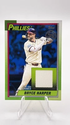 2025 Topps Update Series - 1990 Topps Baseball Relic Bryce Harper #90RU-BH /150 - Image 1 of 2