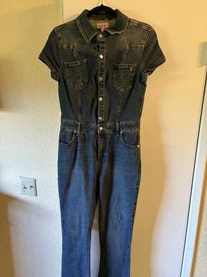 Mono/Mameluco JUICY COUTURE Azul Denim Bootcut Western Elástico Talla M Foto 1 de 4