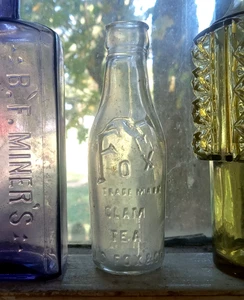 FUCHS MUSCHELTEE J.C.FOX & CO SEATTLE MIT EMB FOX 100 JAHRE ALTE FLASCHE - Bild 1 von 4