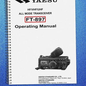 YAESU FT-897 Transceiver User Operating Manual - STEEL COIL BOUND - Picture 1 of 5