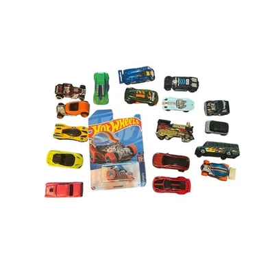 Hot Wheels Diecast Lot 18 Cars & 94 Train Mixed 1970s–2000s Mattel Loose 1 New - Image 1 of 4