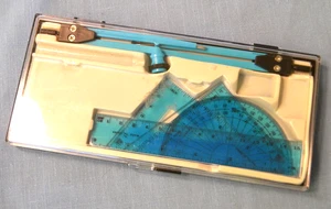 Drafting Drawing Compass Divider Set in Box Parts Missing - Picture 1 of 3
